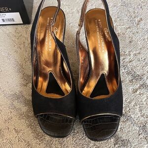 Donald J. Pliner Black Women's Slingback Shoes